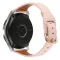 MYBANDZ Elegáns vékony bőróraszíj rosegold csattal /púder/20mm