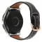 MYBANDZ Elegáns vékony bőróraszíj rosegold csattal /fekete/20mm