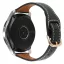 MYBANDZ Elegáns vékony bőróraszíj rosegold csattal /fekete/20mm