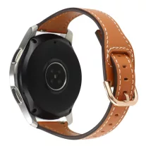   MYBANDZ Elegáns vékony bőróraszíj rosegold csattal /barna/20mm