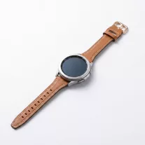   MYBANDZ Elegáns vékony bőróraszíj rosegold csattal /barna/20mm
