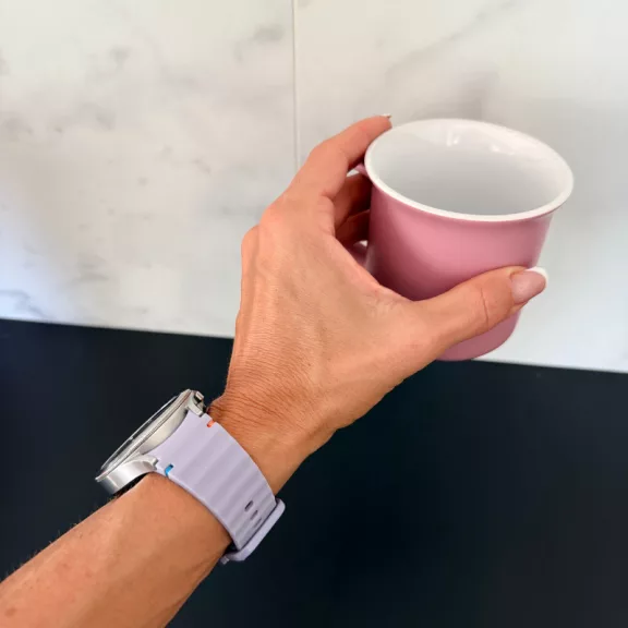 MYBANDZ Waves szilikon óraszíj-levendula/Samsung Galaxy Watch 4-5-6-7