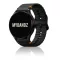 MYBANDZ Waves szilikon óraszíj-fekete/Samsung Galaxy Watch 4-5-6-7