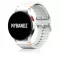 MYBANDZ Waves szilikon óraszíj-fehér/Samsung Galaxy Watch 4-5-6-7