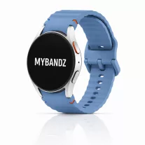   MYBANDZ Waves szilikon óraszíj-szürkéskék/Samsung Galaxy Watch 4-5-6-7