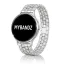 MYBANDZ Diamond fém óraszíj- ezüst 20 mm