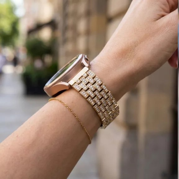 MYBANDZ Diamond fém óraszíj- rosegold 20 mm