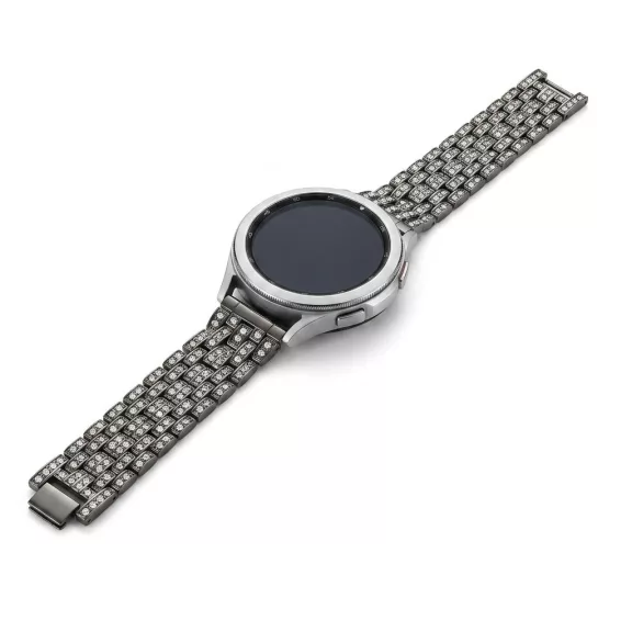 MYBANDZ Diamond fém óraszíj- fekete 20 mm