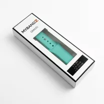 MYBANDZ Szilikon óraszíj gömb csattal /türkiz/ / 20mm