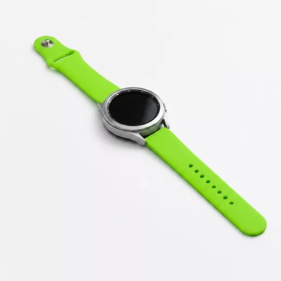 MYBANDZ Szilikon óraszíj gömb csattal /lime/ 20mm