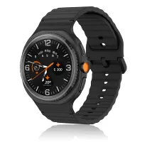   MYBANDZ Waves szilikon óraszíj-fekete/Samsung Galaxy Watch 8-9