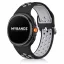 MYBANDZ Lélegző szilikon óraszíj-fekete-szürke/Samsung Galaxy Watch 8-9