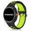 MYBANDZ Lélegző szilikon óraszíj-fekete-zöld/Samsung Galaxy Watch 8-9