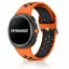 MYBANDZ Lélegző szilikon óraszíj-narancs-fekete/Samsung Galaxy Watch 8-9