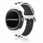 MYBANDZ Lélegző szilikon óraszíj-fehér-fekete/Samsung Galaxy Watch 8-9