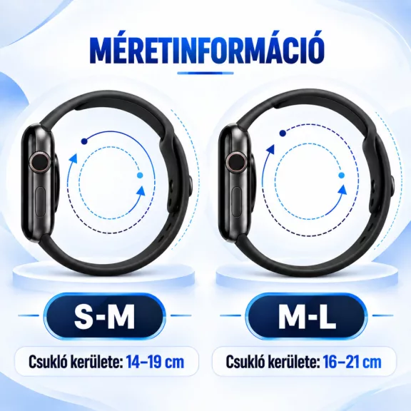 MYBANDZ Flow szilikon óraszíj /fehér/ Samsung Galaxy Watch 8-9
