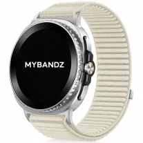   MYBANDZ Tépőzáras szövet óraszíj  /bézs/ Samsung Galaxy Watch 8-9