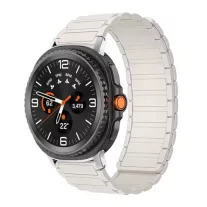   MYBANDZ Mágneses szilikon óraszíj-bézs/Samsung Galaxy Watch 8-9