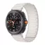 MYBANDZ Mágneses szilikon óraszíj-bézs/Samsung Galaxy Watch 8-9