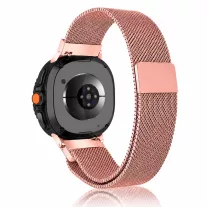   Mybandz Milánói mágneses fém óraszíj-pink-arany/Samsung Galaxy Watch 8-9