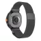 Mybandz Milánói mágneses fém óraszíj-fekete/Samsung Galaxy Watch 8-9