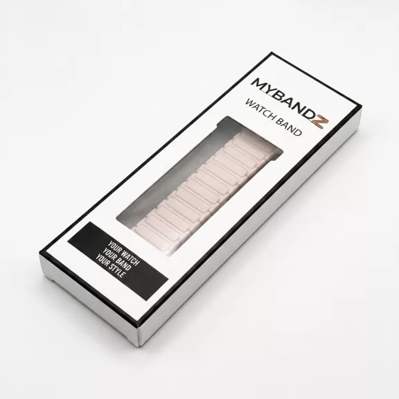 MYBANDZ Mágneses szilikon óraszíj-púder/Samsung Galaxy Watch 8-9