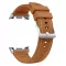 MYBANDZ Kívül puha bőr belül szilikon óraszíj/barna/Samsung Galaxy Watch 8-9