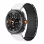 MYBANDZ Mágneses szilikon óraszíj-fehér-fekete/Samsung Galaxy Watch 8-9