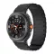 MYBANDZ Mágneses szilikon óraszíj-fekete/Samsung Galaxy Watch 8-9