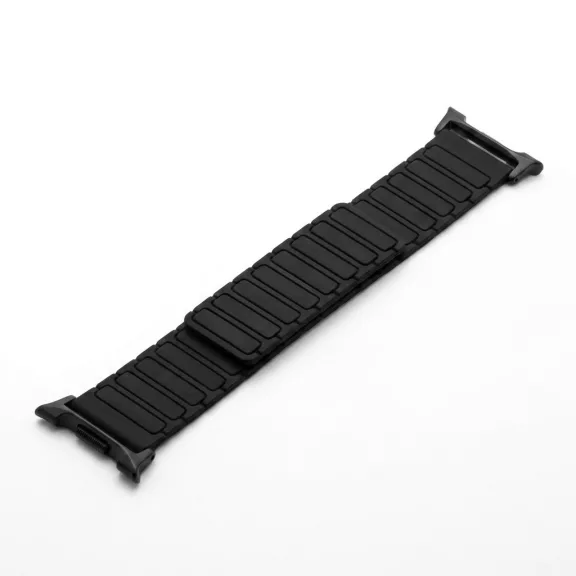 MYBANDZ Mágneses szilikon óraszíj-fekete/Samsung Galaxy Watch 8-9