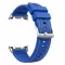 MYBANDZ Kívül puha bőr belül szilikon óraszíj/kék/Samsung Galaxy Watch 8-9