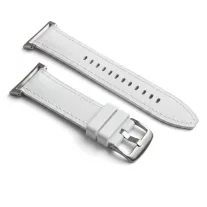   MYBANDZ Kívül puha bőr belül szilikon óraszíj/fehér/Samsung Galaxy Watch 8-9