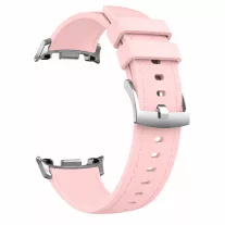   MYBANDZ Kívül puha bőr belül szilikon óraszíj/rózsaszín/Samsung Galaxy Watch 8-9