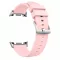 MYBANDZ Kívül puha bőr belül szilikon óraszíj/rózsaszín/Samsung Galaxy Watch 8-9
