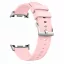 MYBANDZ Kívül puha bőr belül szilikon óraszíj/rózsaszín/Samsung Galaxy Watch 8-9